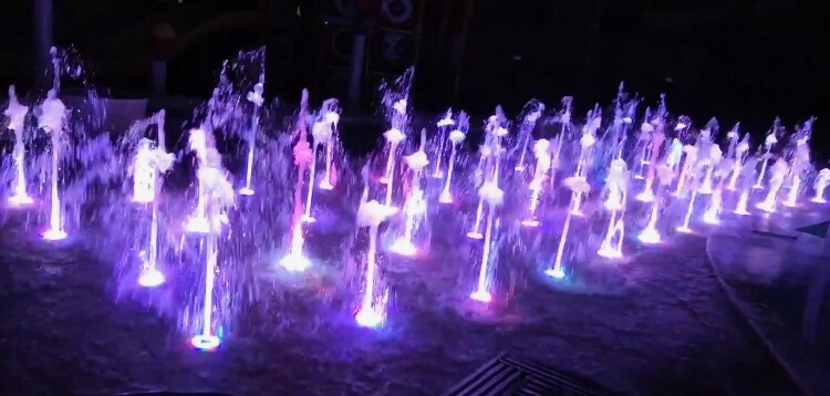 Сухой фонтан 30 струй дорожка